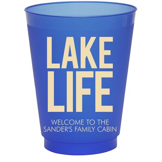 Lake Life Colored Shatterproof Cups